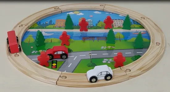 Customize Cheap 35 PCS Assembly Slot Toys Wooden Train Track Set for Kids W04c246 