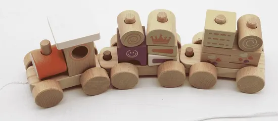 New Fashion 120PCS Wooden Train Set for Kids and Children 