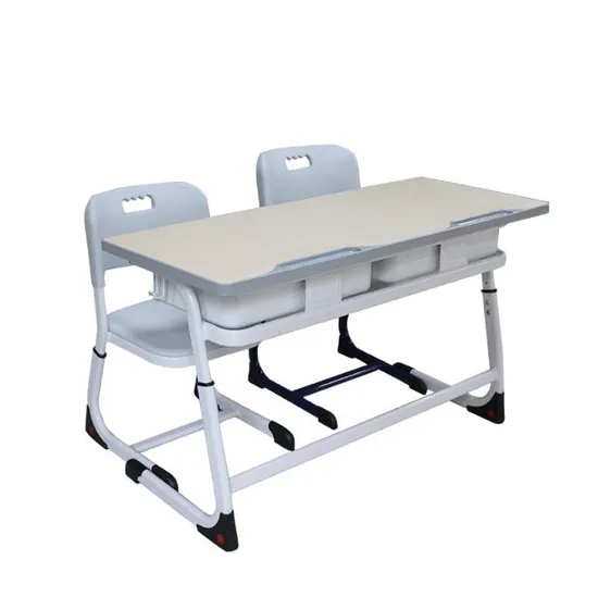 Table Desk Wooden Steel Seating Train Desk Seat Chair; Student Study Child Educational Furniture Set