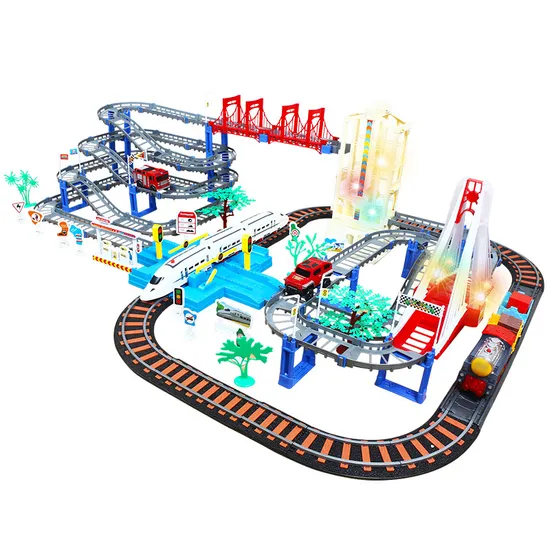 Small Train Toy Rail Car Racing High