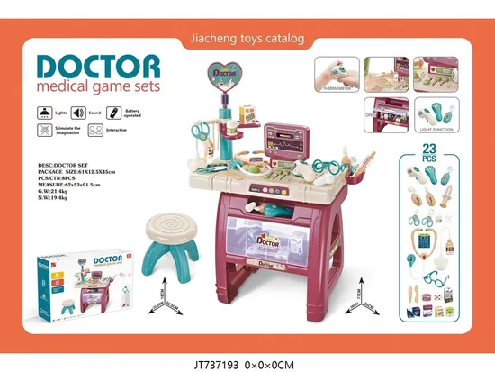 New Arrival Children Pretend Play Best Gift Doctor Tool Stethoscope Toy Girl Doctor Medical Play Set Toys Doctor Set for Kids 